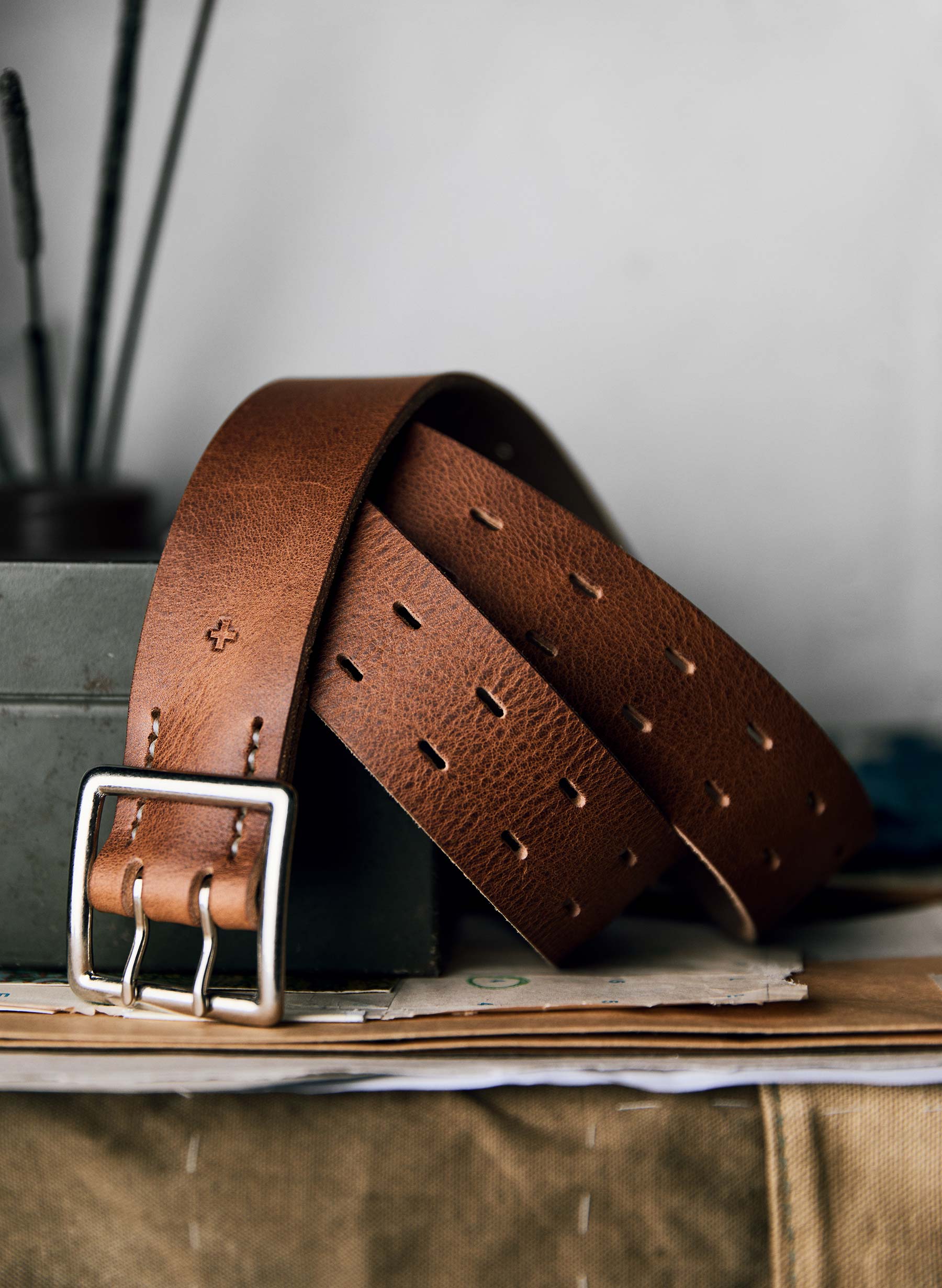i+w x Emil Erwin two prong horween belt – imogene + willie