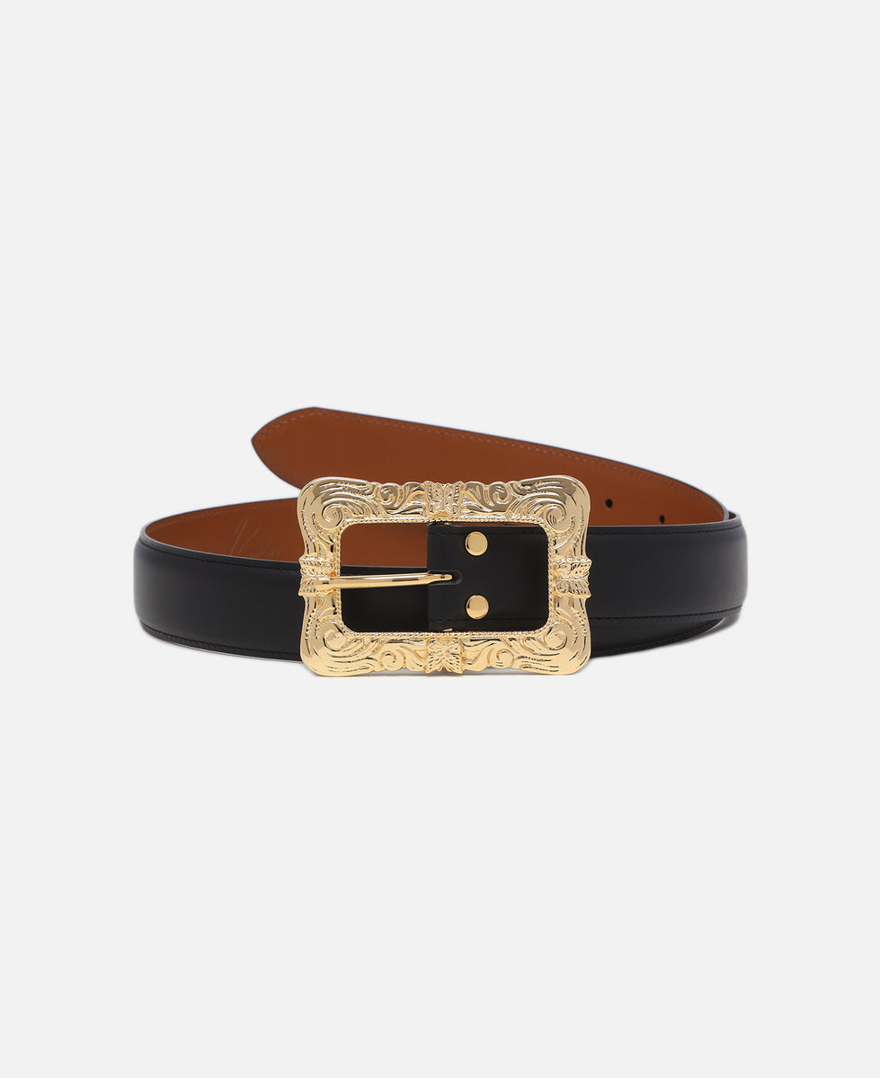 Needles - Papillon Square Buckle Belt (Black) – JUICESTORE