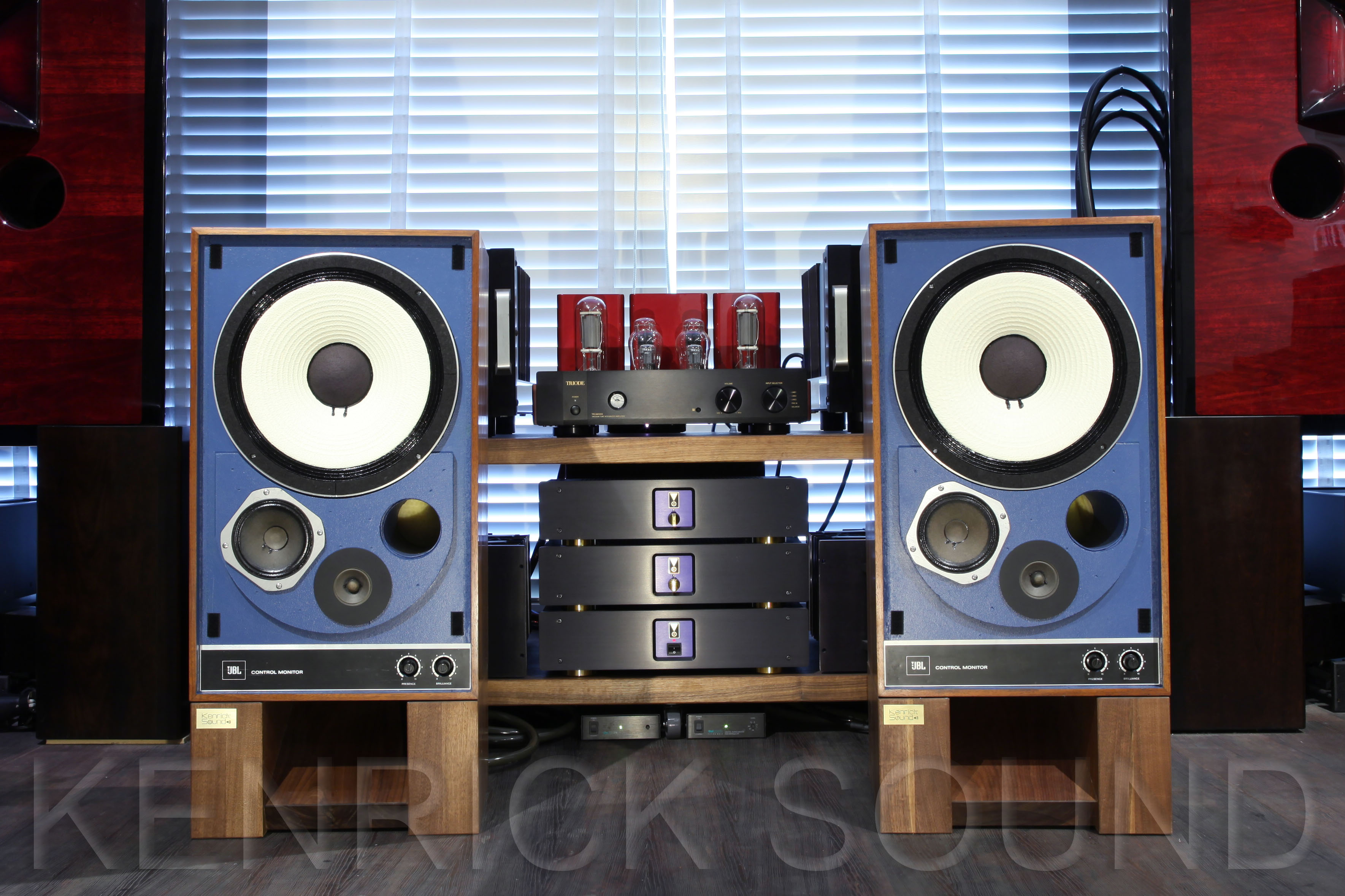 JBL 4310WX 再着磁アルニコ ブルーバッフル 新品コンデンサー