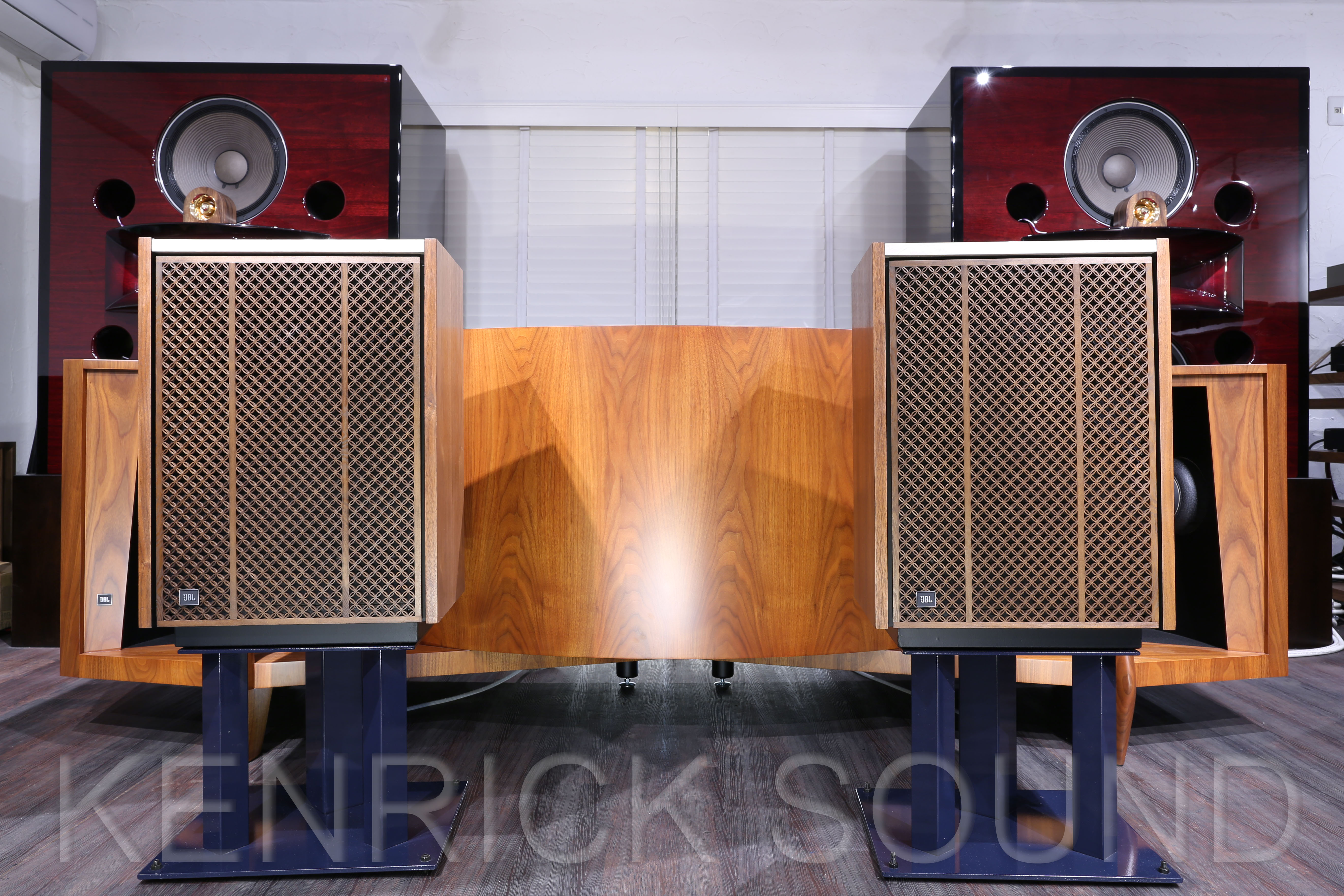 JBL S101 音楽を奏でる工芸品 七宝組格子グリル セーム革エッジ