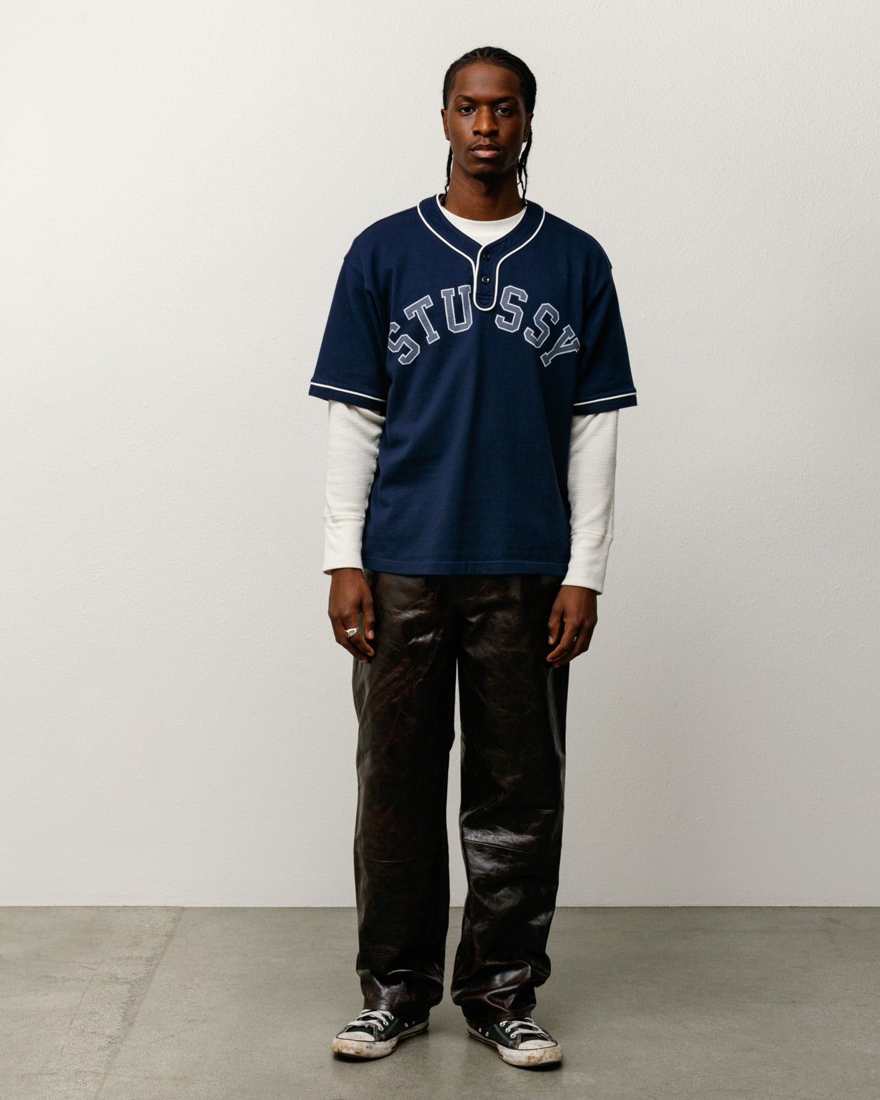 Arch Baseball Jersey – Navy | Tops & Shirts | Stüssy Japan