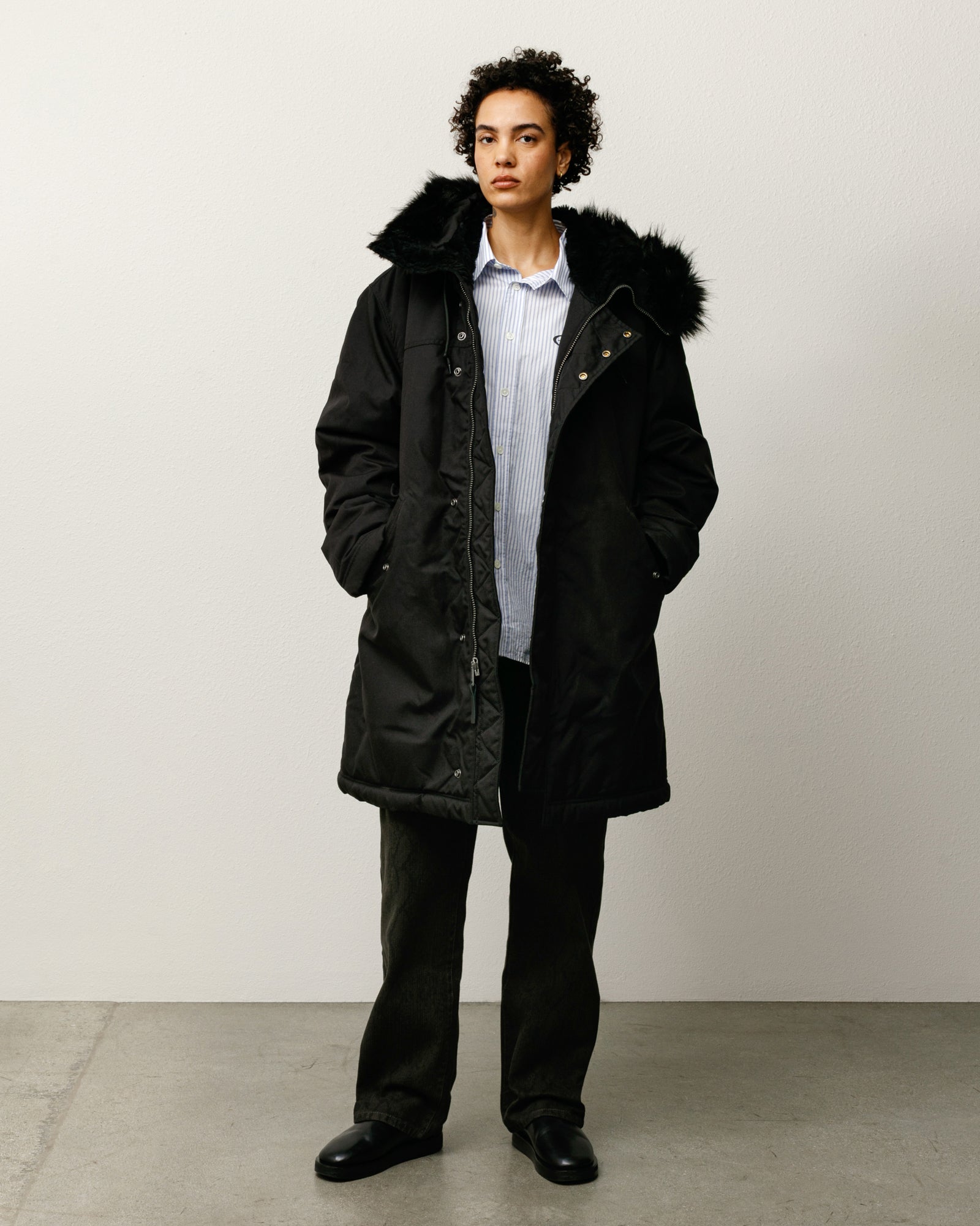 Stüssy Alpha Winter Parka – Black | Outerwear | Stüssy Japan