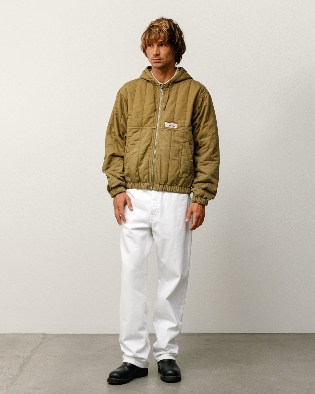Quilted Canvas Work Jacket – Olive | Outerwear | Stüssy Japan