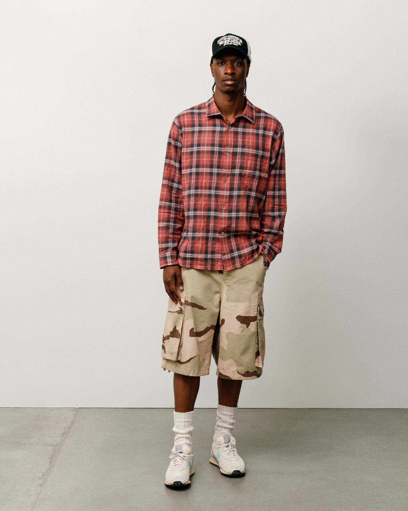 Beach Plaid Shirt – Red | Tops | Stüssy Japan