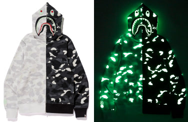 CITY CAMO HALF SHARK FULL ZIP HOODIE | bape.com