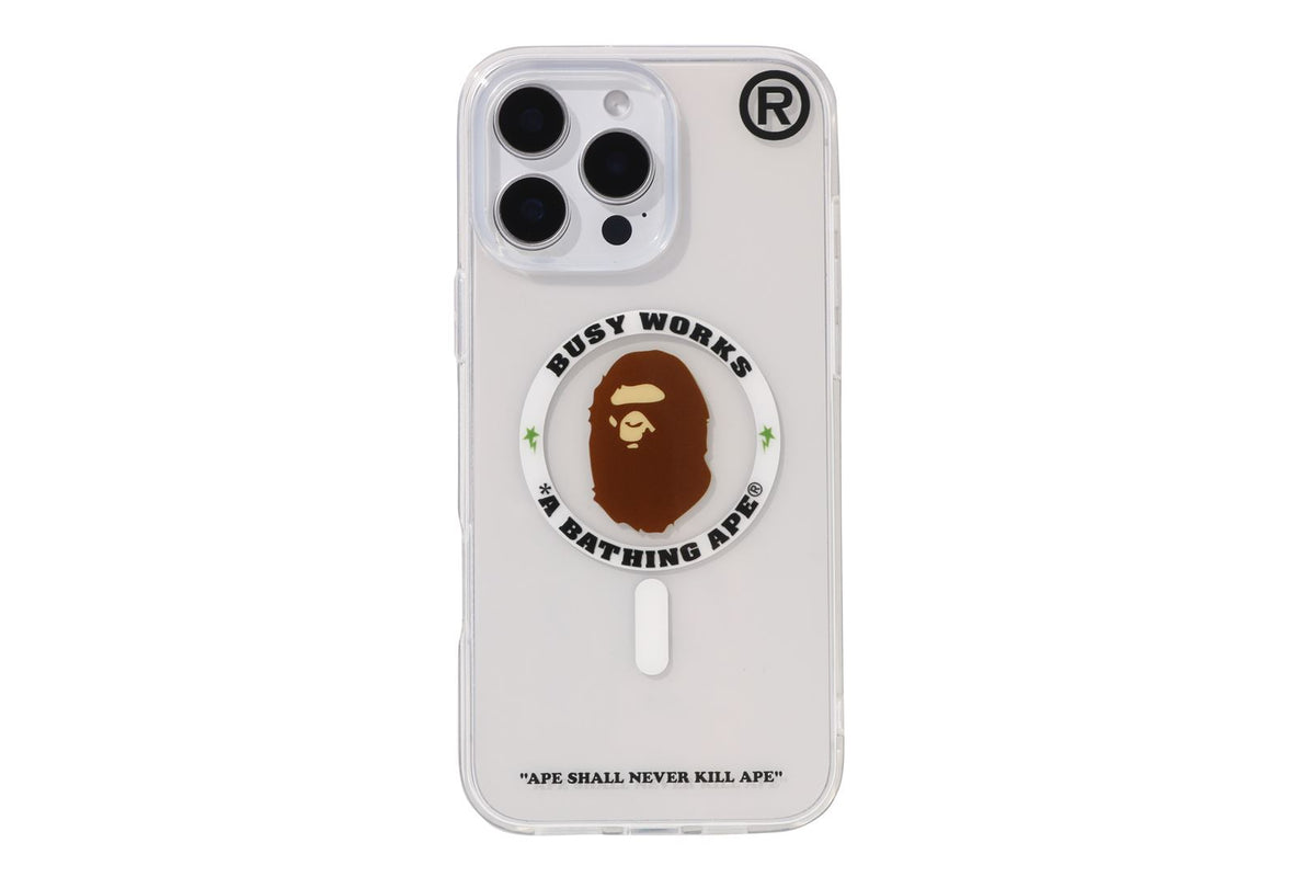 BAPE IPHONE 16 PRO MAX CLEAR CASE | bape.com