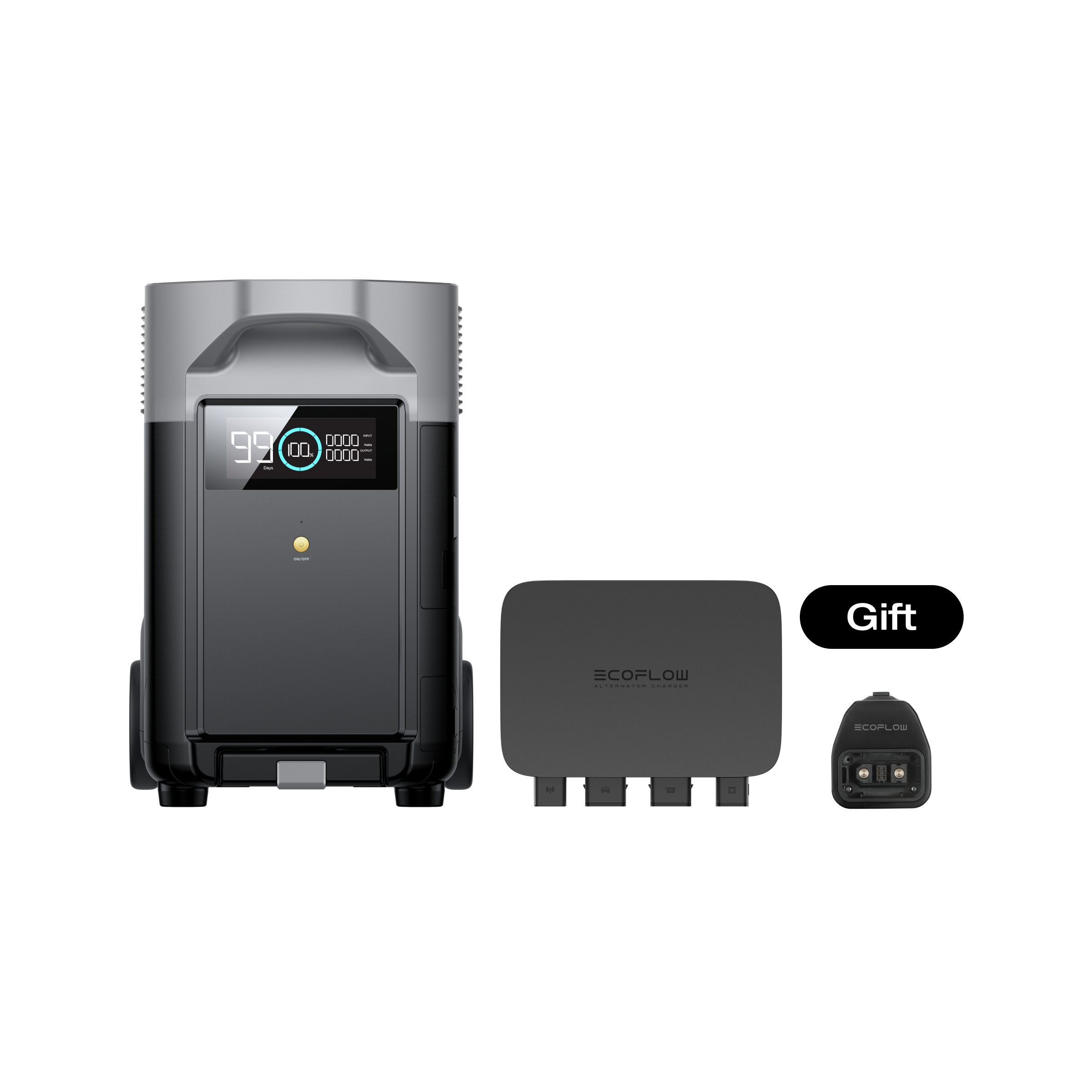 DELTA Pro専用エクストラバッテリー + 800W Alternator Chargerセット