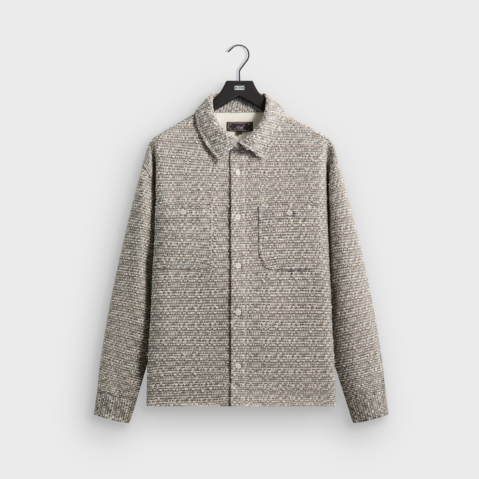 Kith Mixed Weave Apollo Shirt - Overcast – Kith Japan