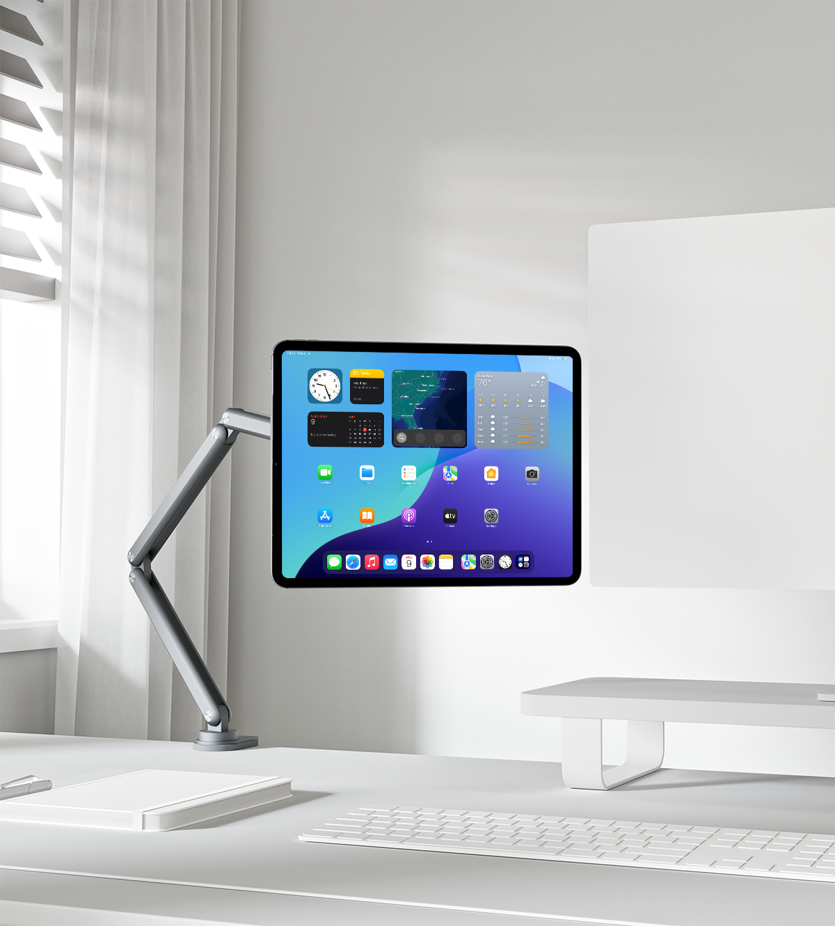 KUXIU X36 iPad用 マグネット式フレキシブル折りたたみスタンド