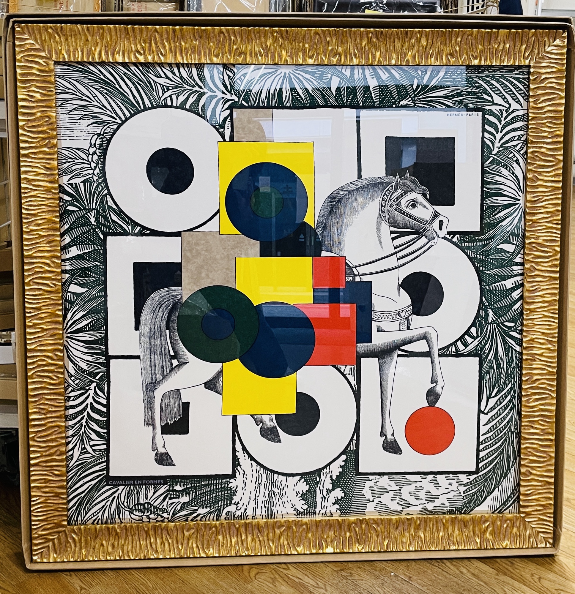 アフリカ油絵 アクスム高級額装 エチオピア画家 アフリカ油絵 アクスム