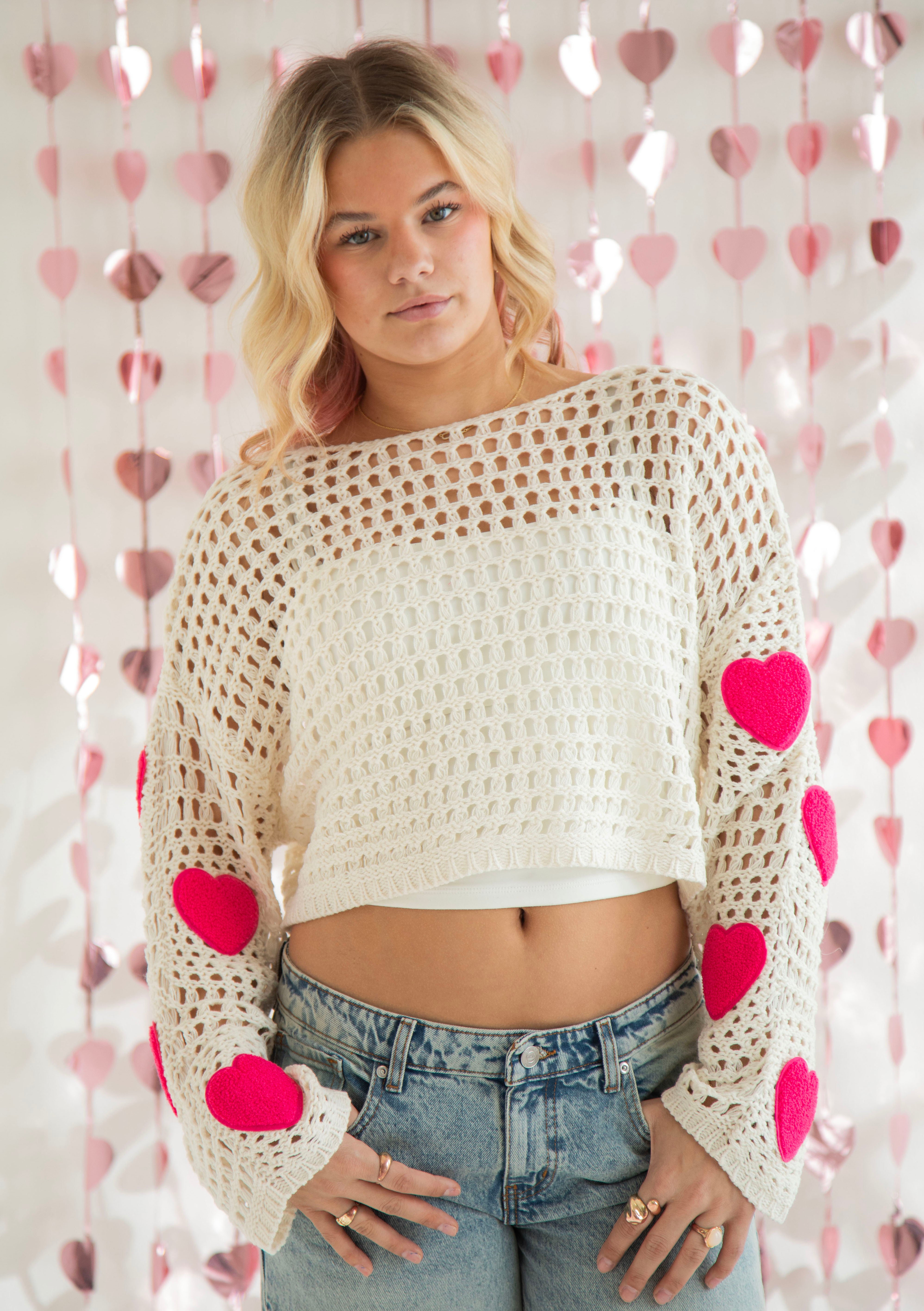 Love Bug Knit Crop Sweater – Kesley Jade Collections