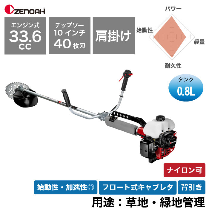ゼノア 肩掛式 刈払機 BC3410ST-FW-EZ（両手ハンドル） – きこりあぐり通販