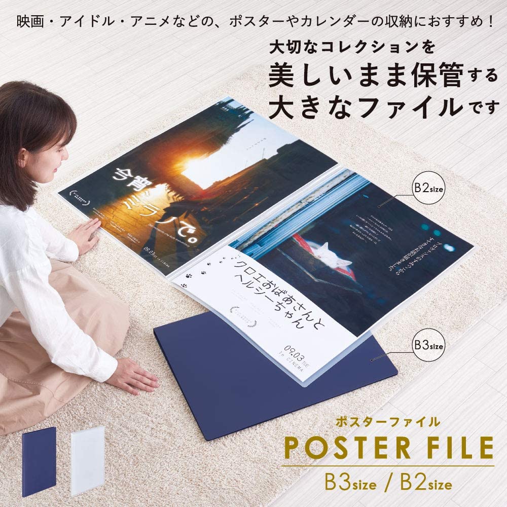 キングジム公式ストア ポスターファイル 3184：B2タテ型 3164：B3タテ