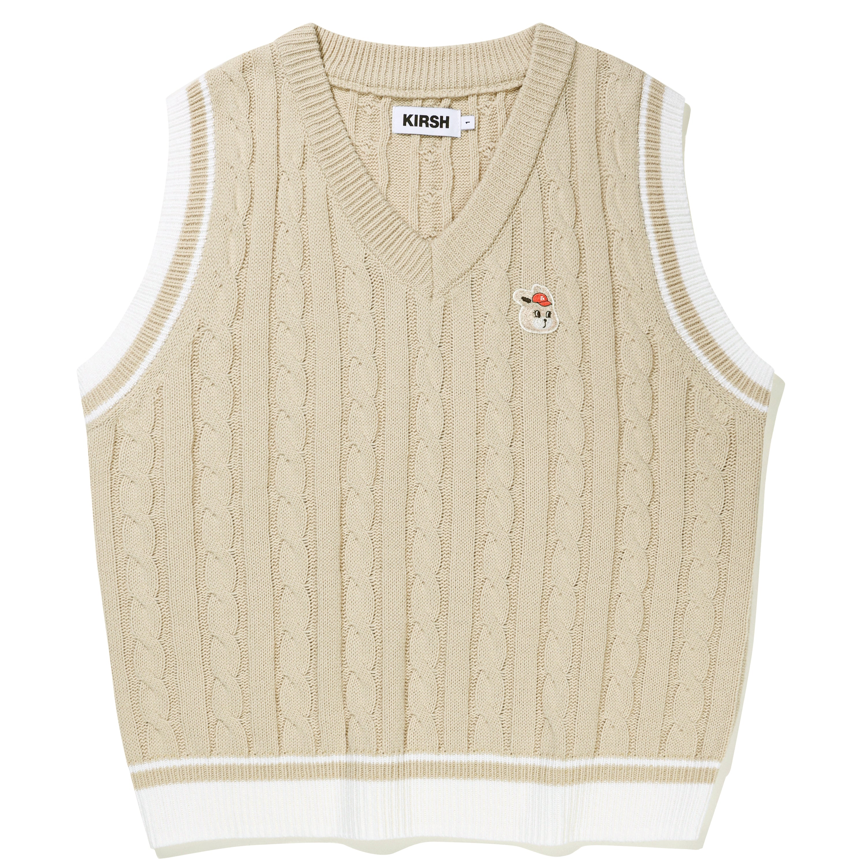 ウィティーバニー ケーブル ニットベスト【オートミール】