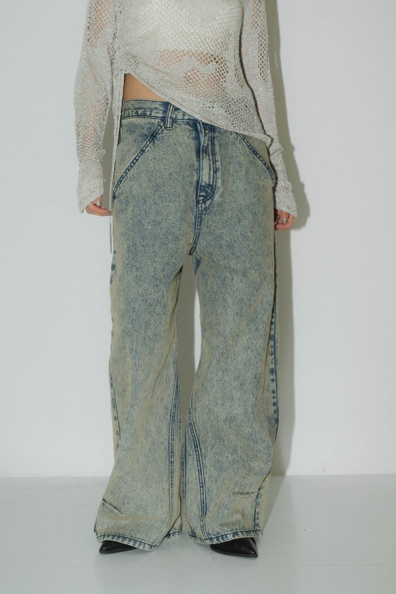 low rise denim pants(unisex)/4color | KNUTH MARF