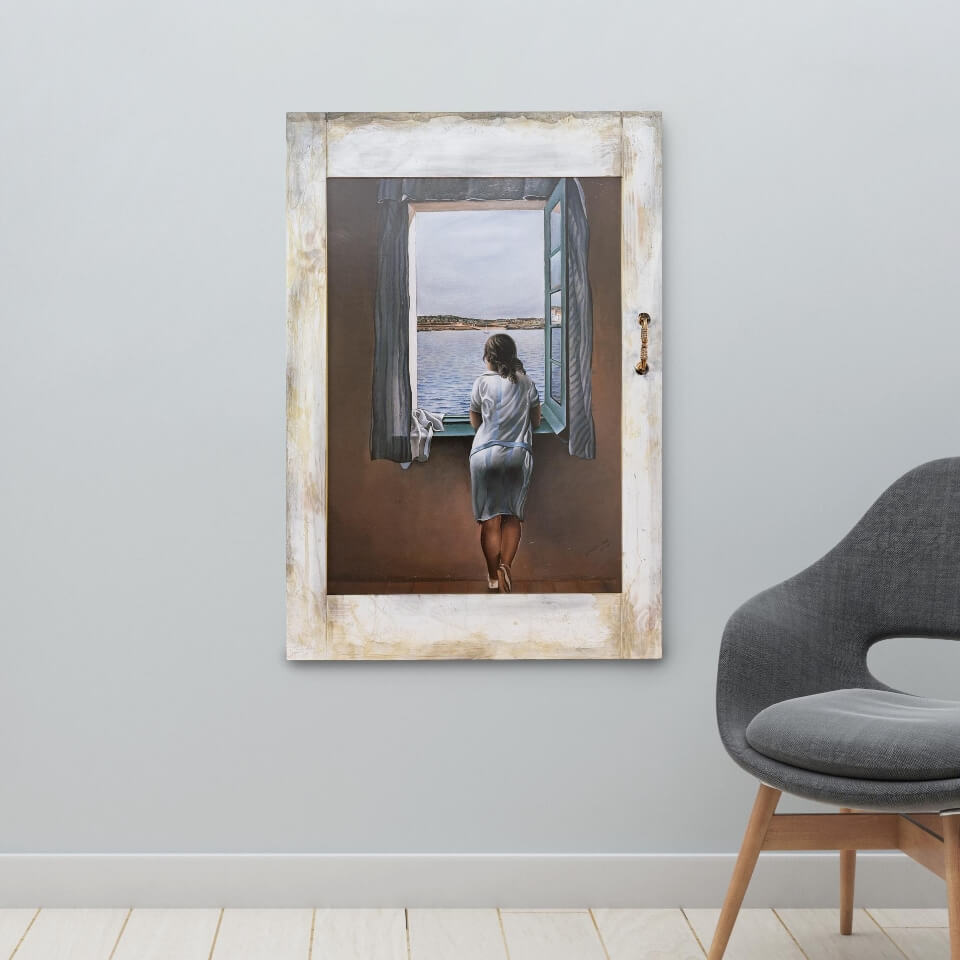 アートフレーム ダリ 窓辺の人 – 古径コスモ