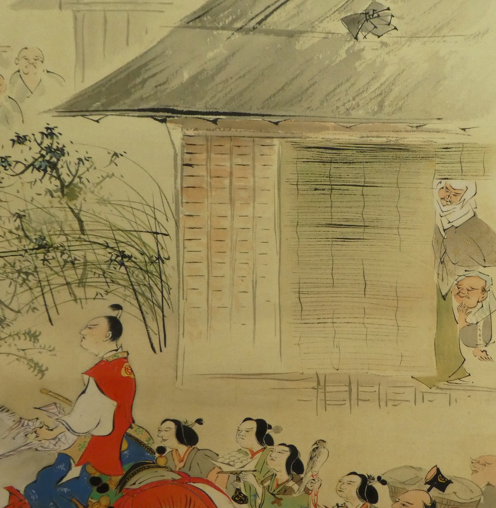 石黒雲峰 『信長公婿入の図』 [古美術こもれび] 骨董,掛軸,絵画の買取