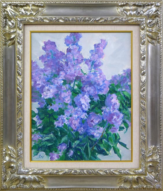 フランティシェク·レタック ライラック真作油彩40号最終値下げ640万