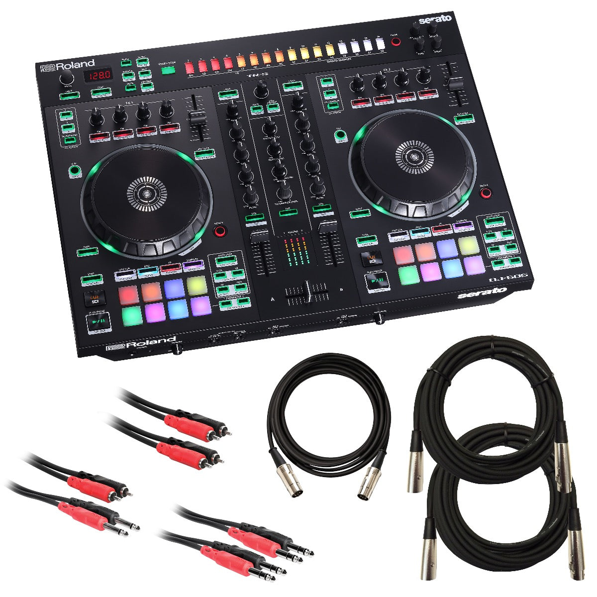 Roland DJ-505 DJ Controller with Serato DJ Pro CABLE KIT – Kraft Music