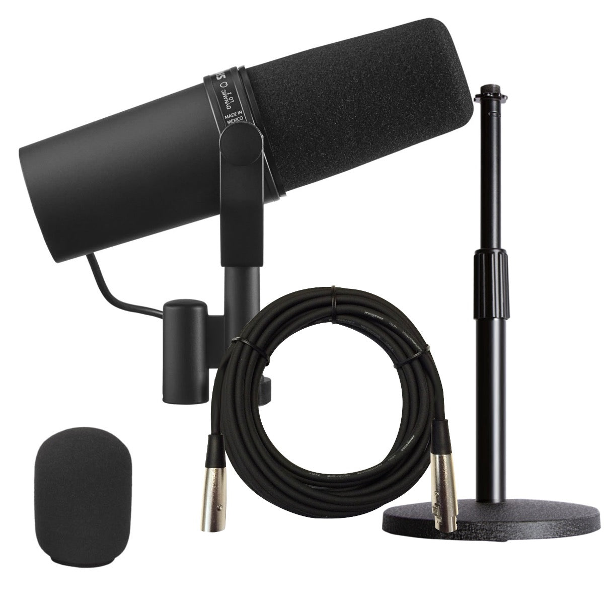 Shure SM7B Dynamic Vocal Microphone BONUS PAK – Kraft Music