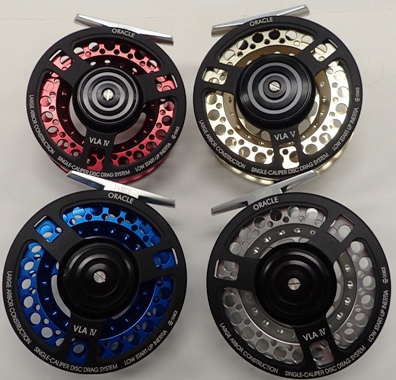 TMC（ティムコ）のフライリール、オラクルVLA-Rはただいま全色ご用意