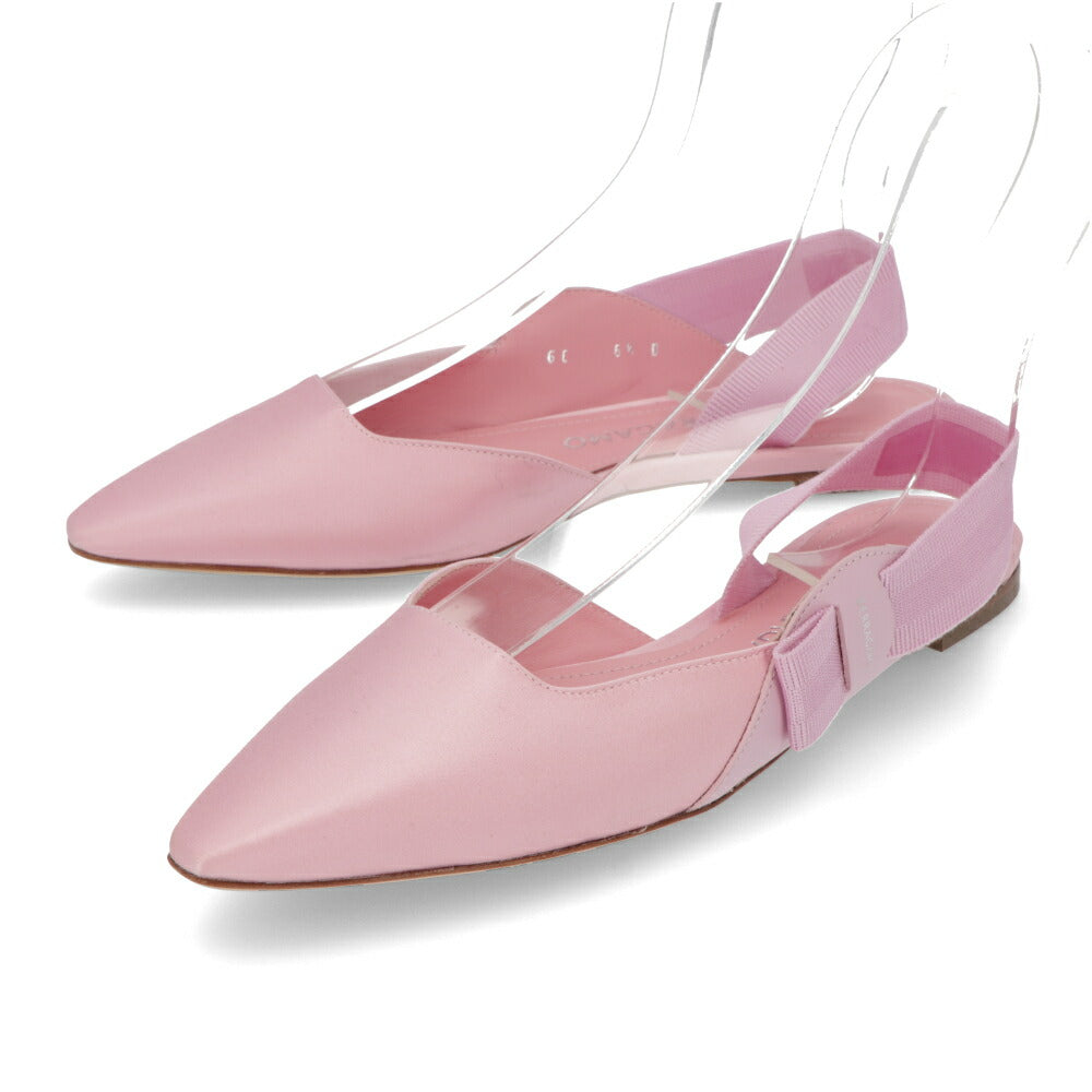 FERRAGAMO パンプス VANIA T ピンク ポインテッドトゥ ヒールなし