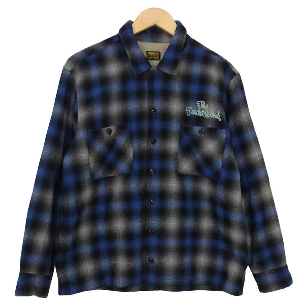 TENDERLOIN テンダーロイン 07AW T-WOOL SHT ロゴ 刺繍 オンブレ