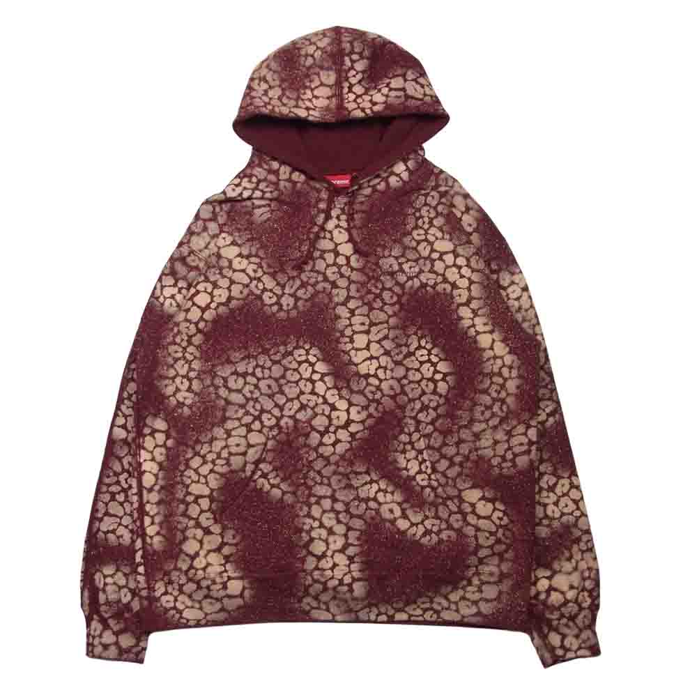 Supreme シュプリーム 21AW Bleached Leopard Hooded Sweatshirt
