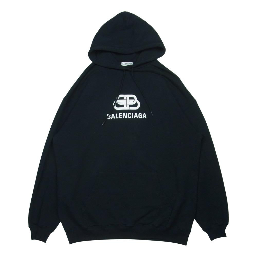 BALENCIAGA バレンシアガ 570792 TEV19 BB Logo printed Hoodie BBロ
