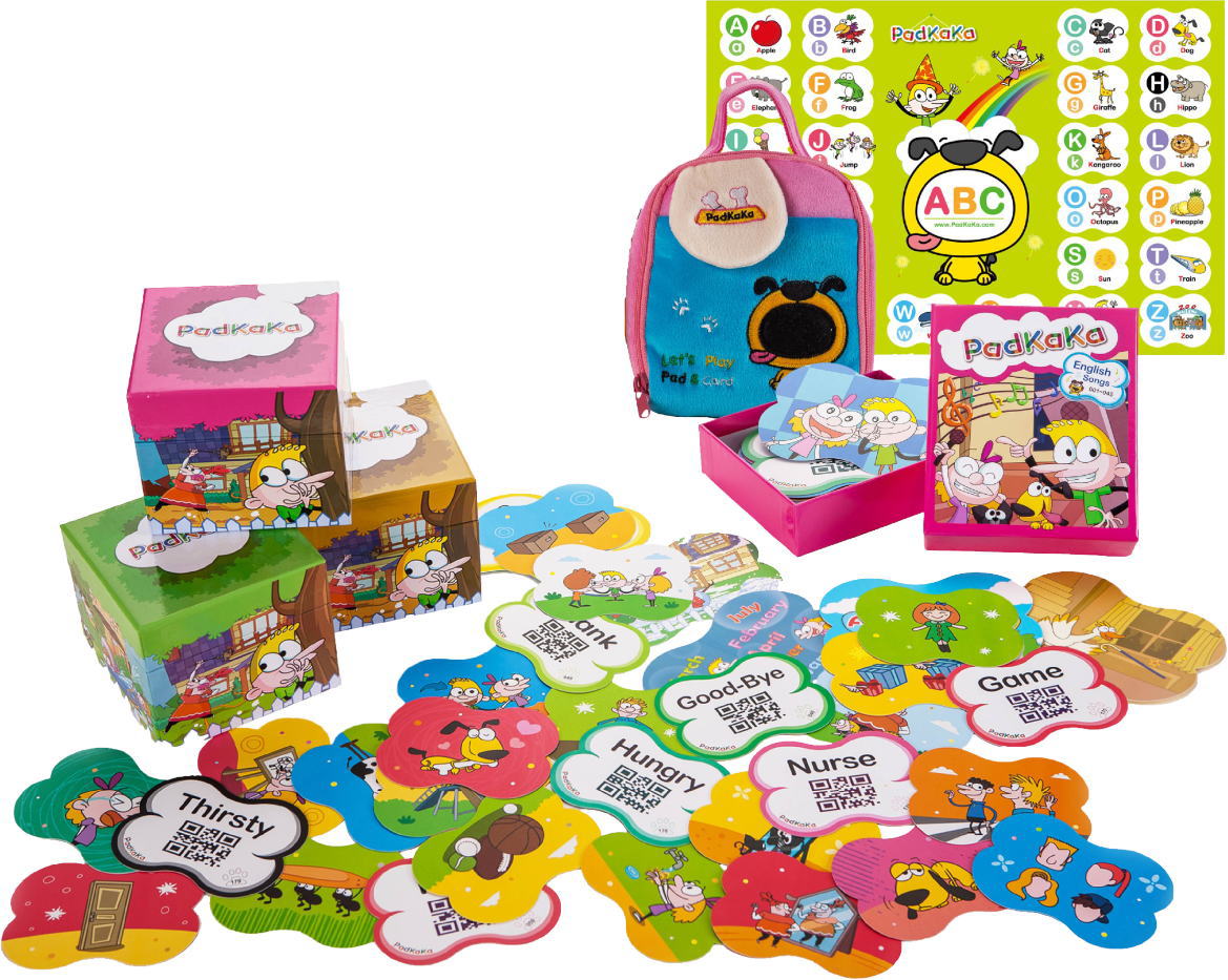 子ども向け英語教材「パッドカカ」 | 世界初のシステムを導入した新