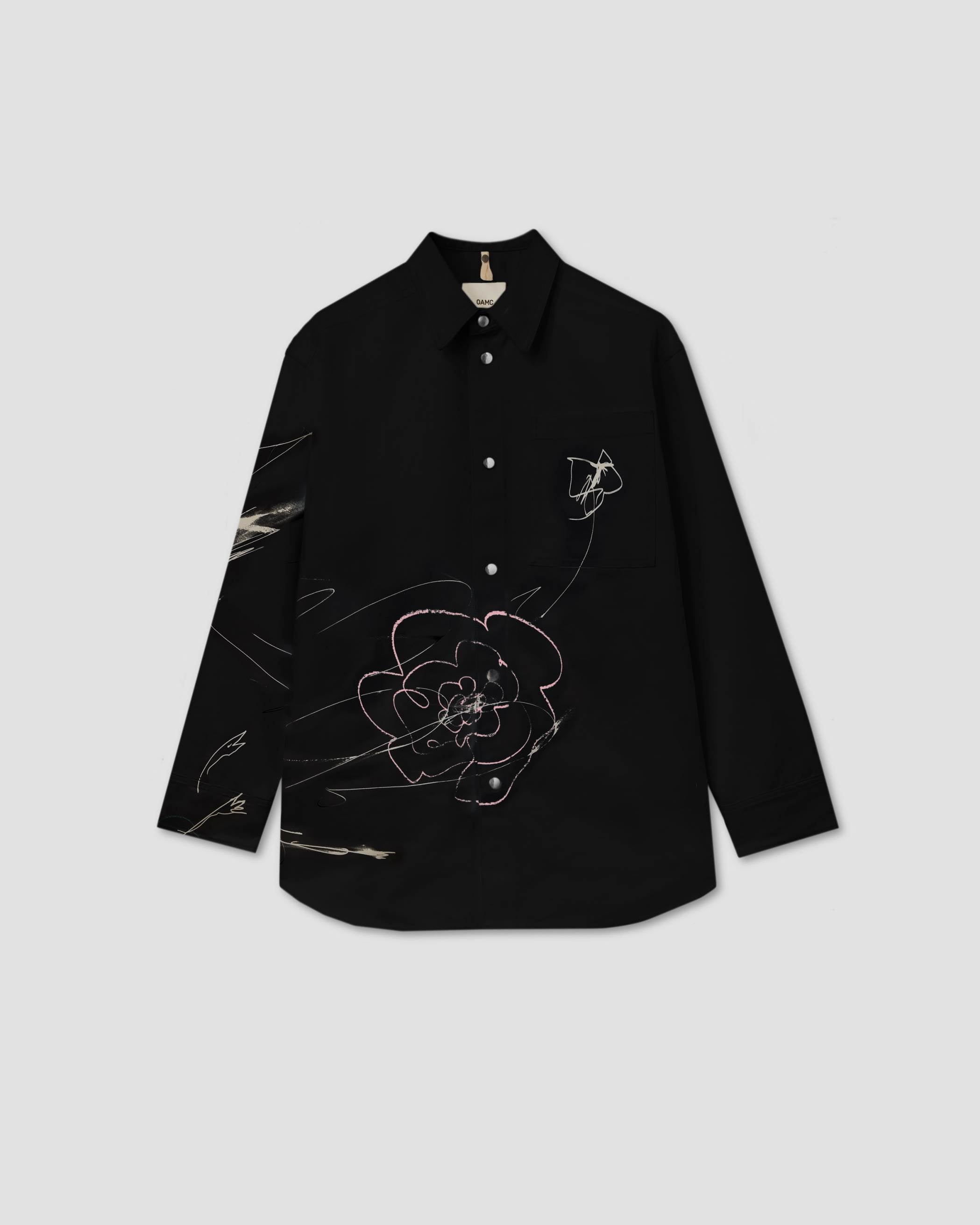 OAMC】TOWER SHIRT/SCRIBBLE - BLACK