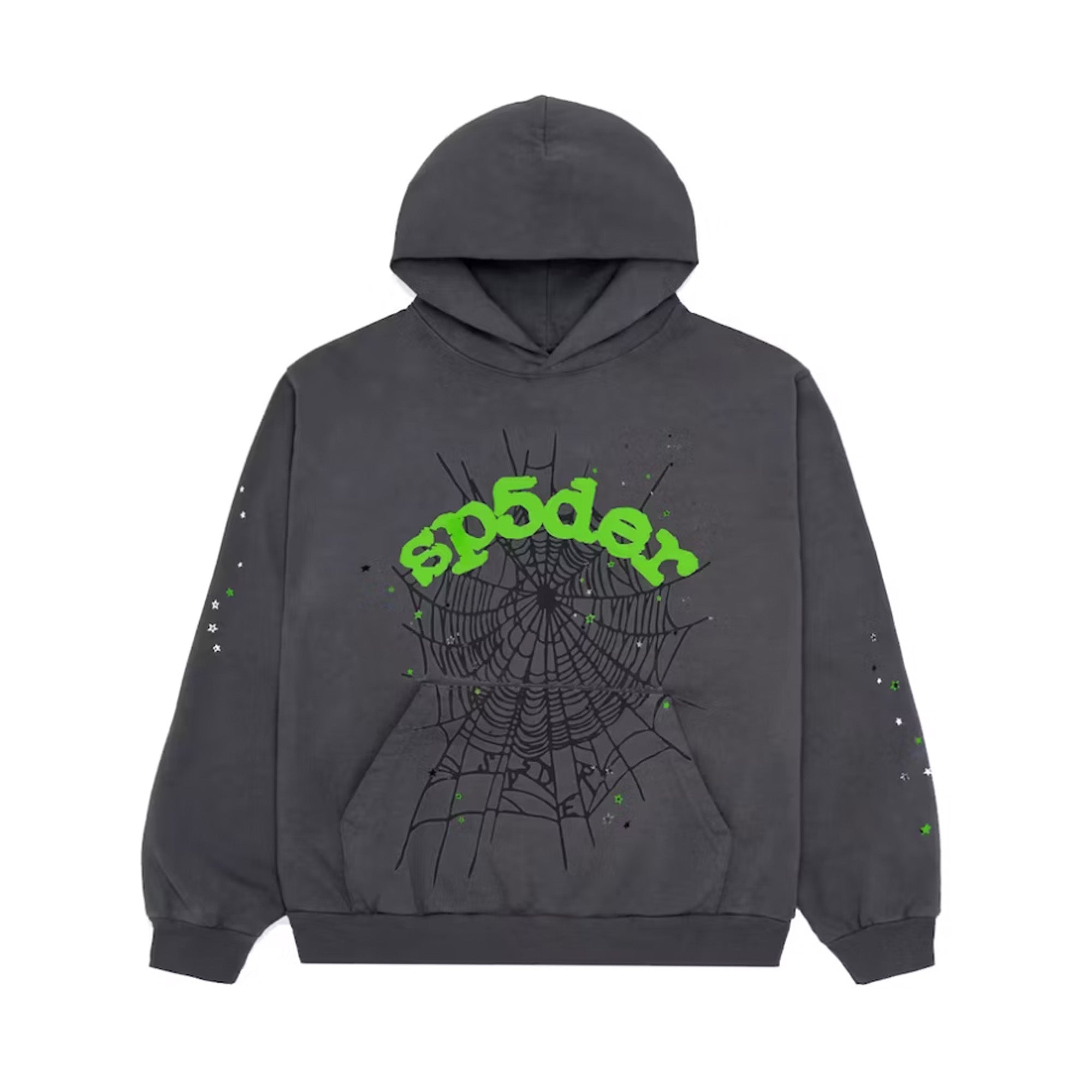 Spider Worldwide Wait Web Hoodie Slate Grey | PLUS
