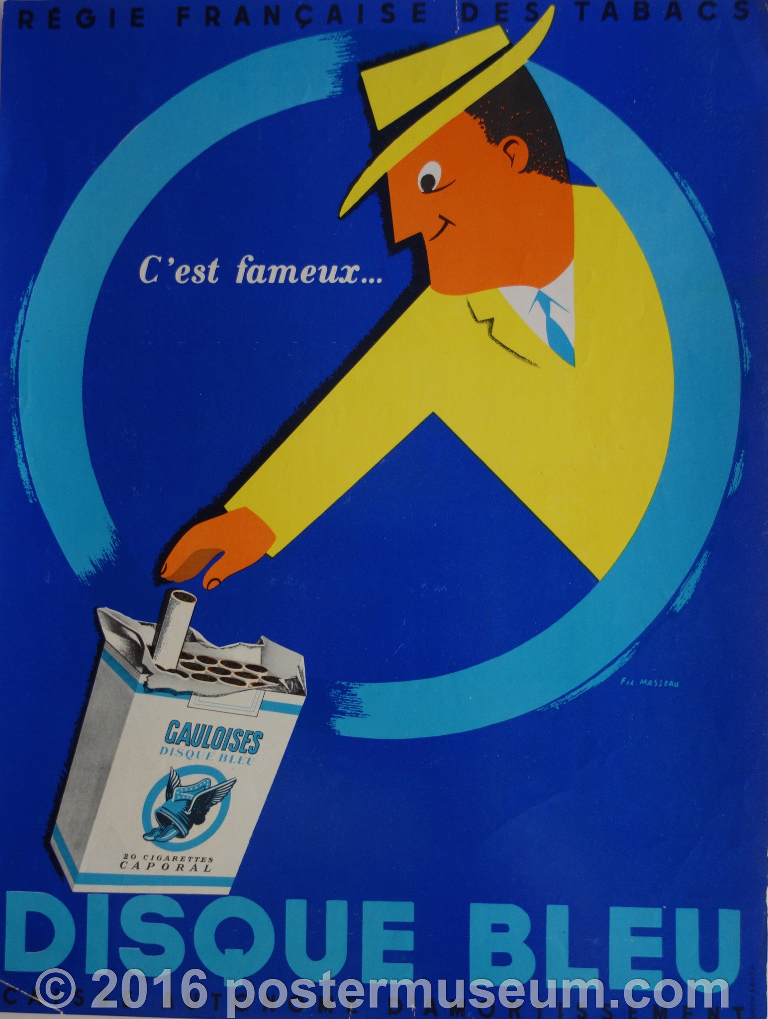 C'est Fameux Disque Bleu – Poster Museum
