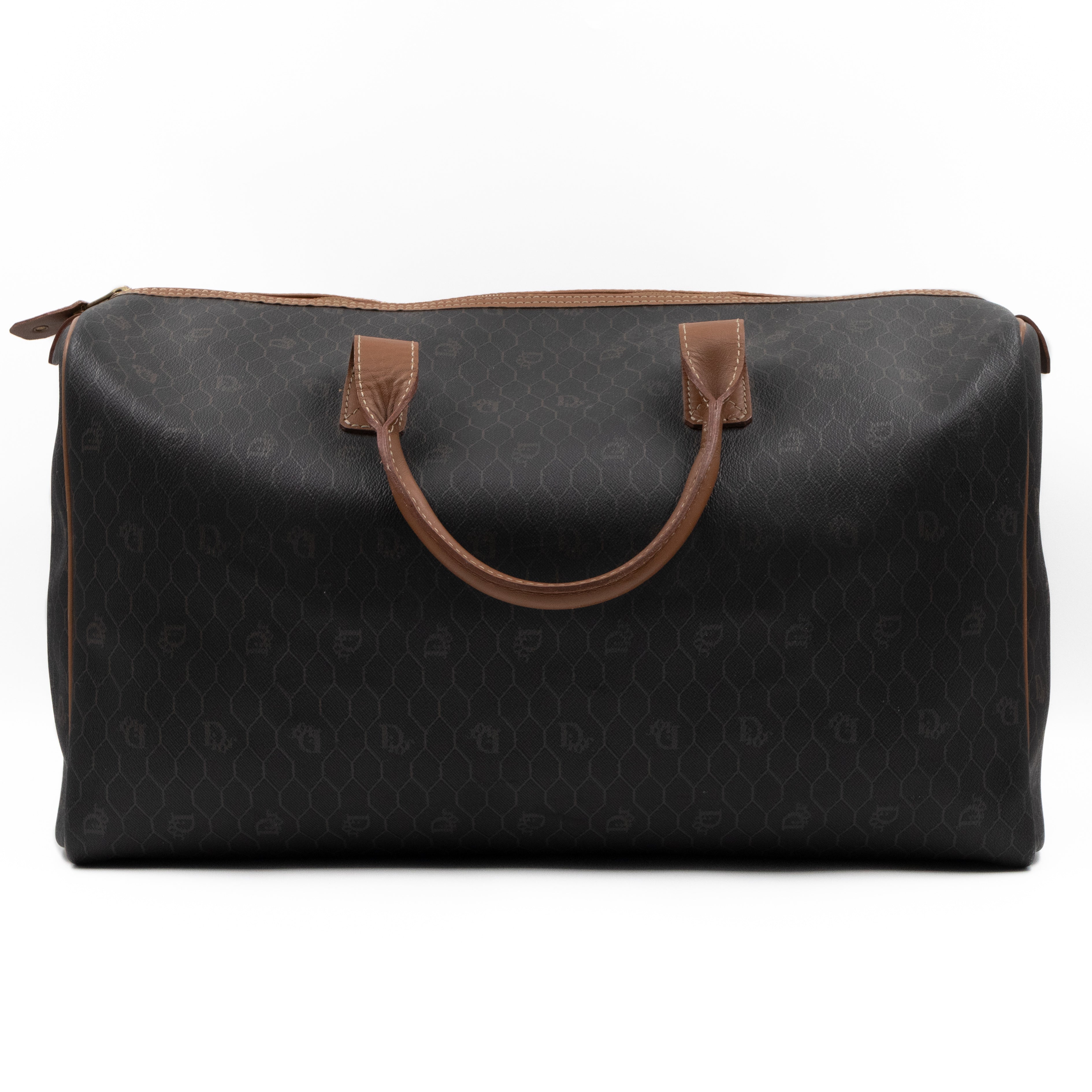 Christian Dior Boston Duffle Bag Brown Honeycomb – Queen Station