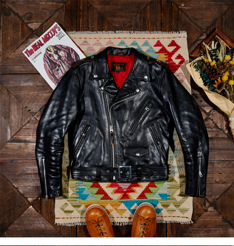 ヴィンテージ レザーライダースジャケット ヴィンテージ 本革 ダブル