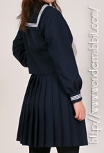 WONDER RABBIT - 通販 K020911冬用セーラー服上下セット 紺 白3本