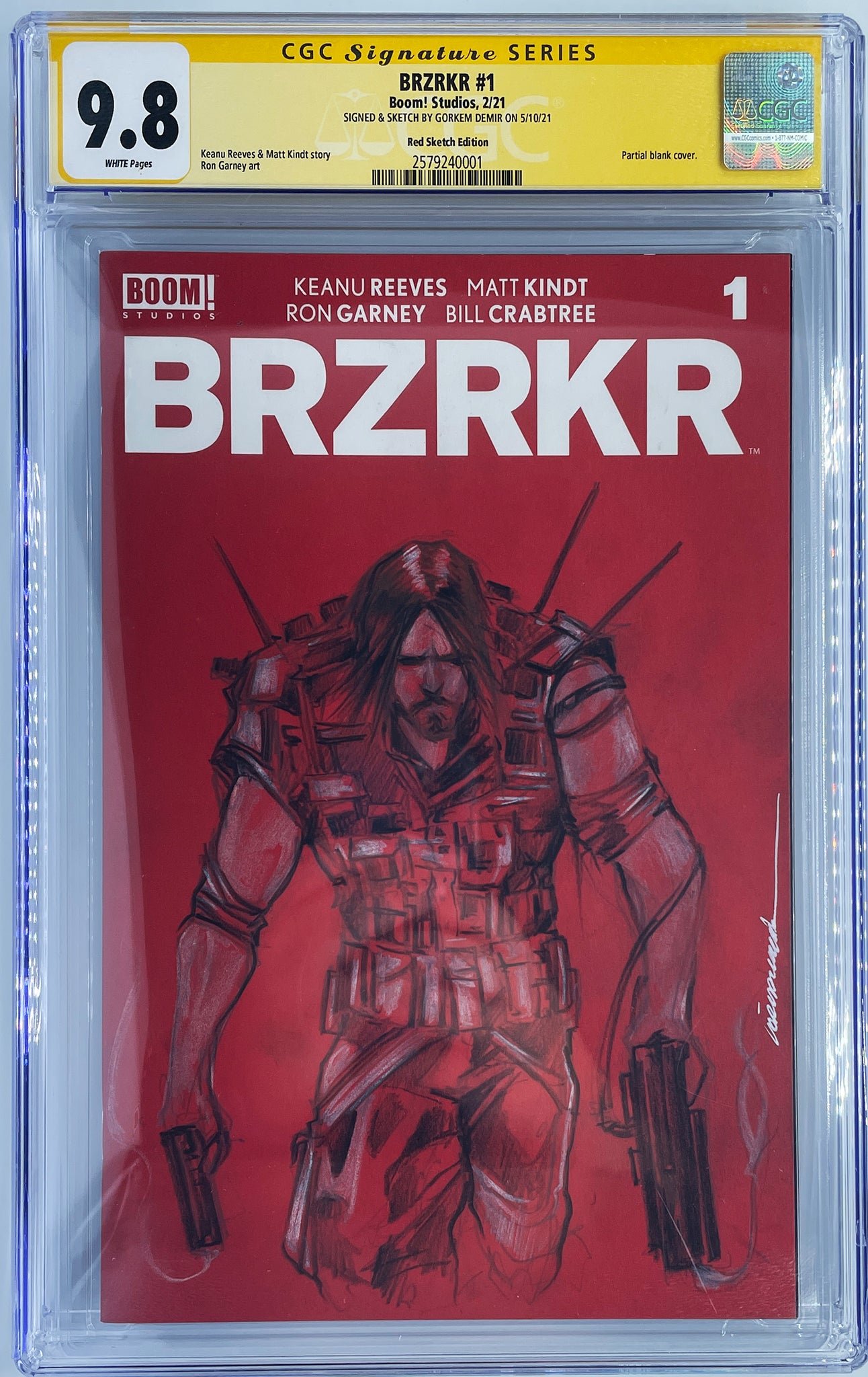 BRZRKR #1 | 1:10 Red Blank | Original Sketch by Gorkem Demir | Two