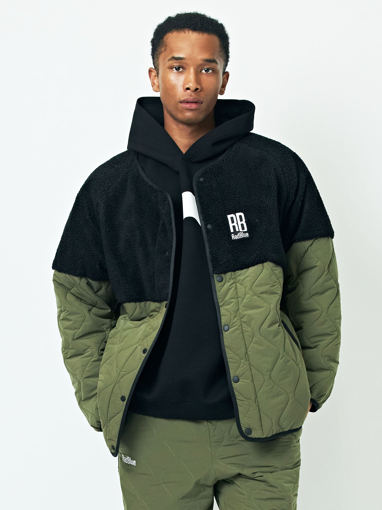 キルティングボアジャケット