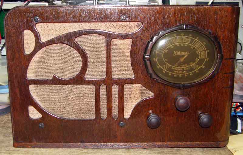 ナショナル R-4D3 4球真空管ラジオの修理