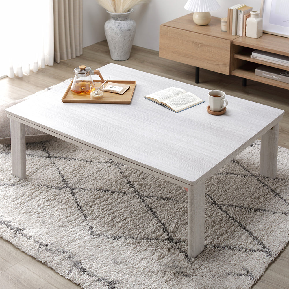 折りたたみ式 こたつテーブル 単品 長方形(約105×75cm)/通年使用できる