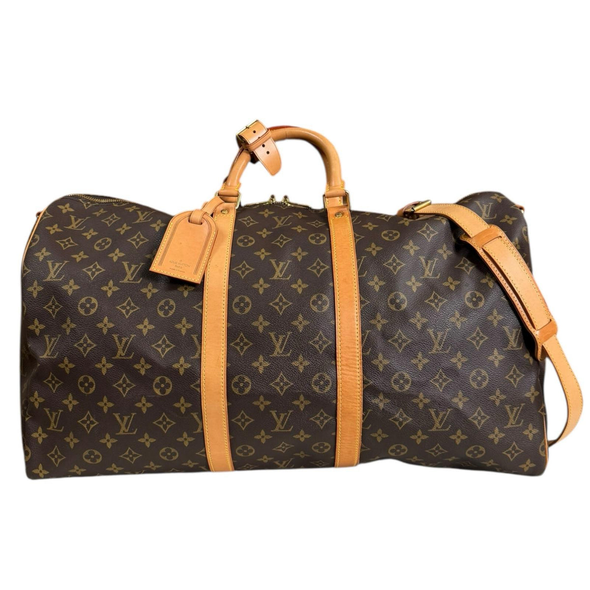 LOUIS VUITTON ルイヴィトン キーポル55バンドリエール モノグラム