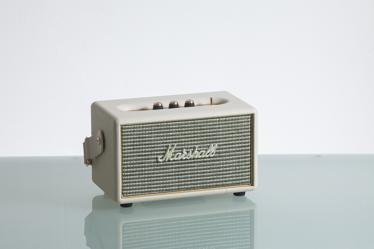 Marshallブルートゥーススピーカー レザー アイボリー