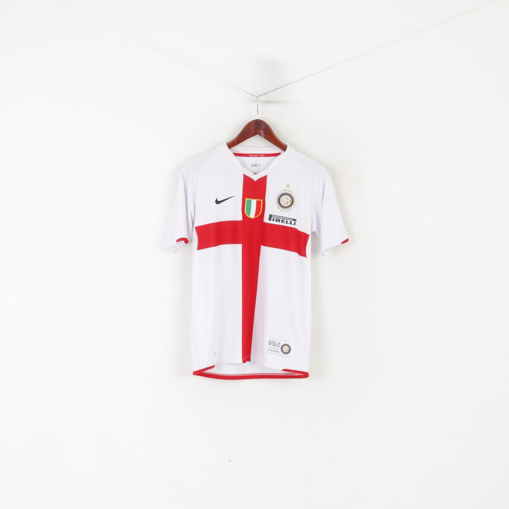 Nike FC Inter Milan Boys 13-15 Age 158-170 Shirt White 07-08