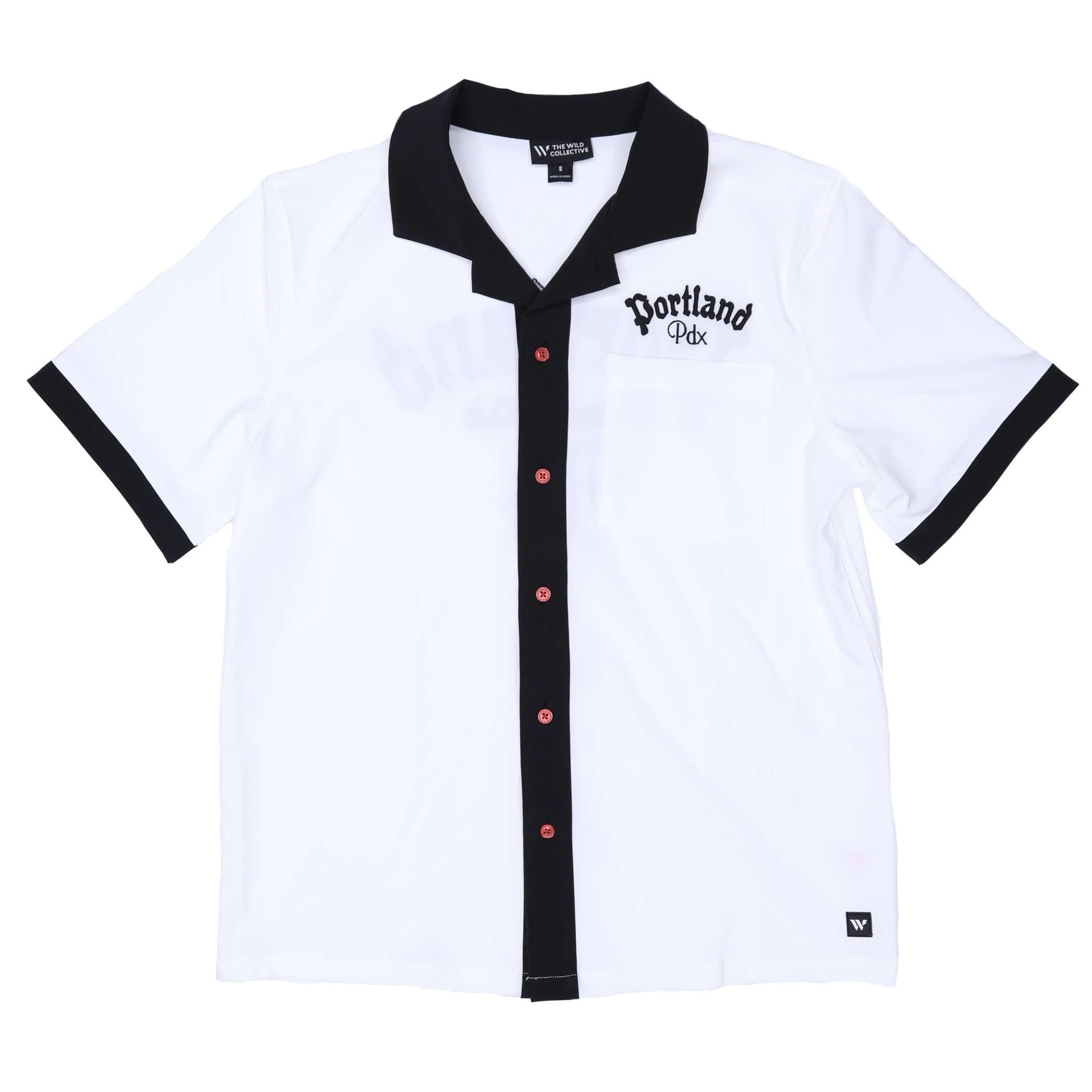 Wild Collective White Bowling Shirt – Rip City Clothing
