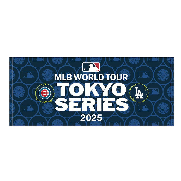 MLB Tokyo Series 2025 フェイスタオル 記念ロゴ ドジャース カブス