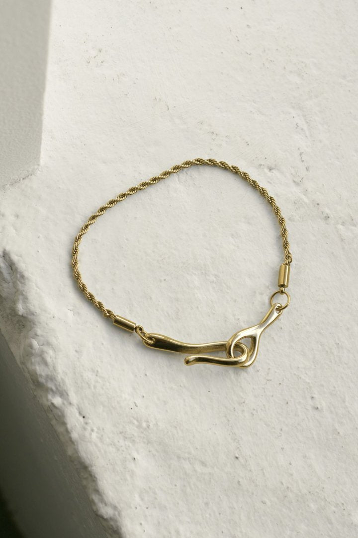 フック × ロープ チェーン ステンレス ブレスレット – GOLDY Onlinestore