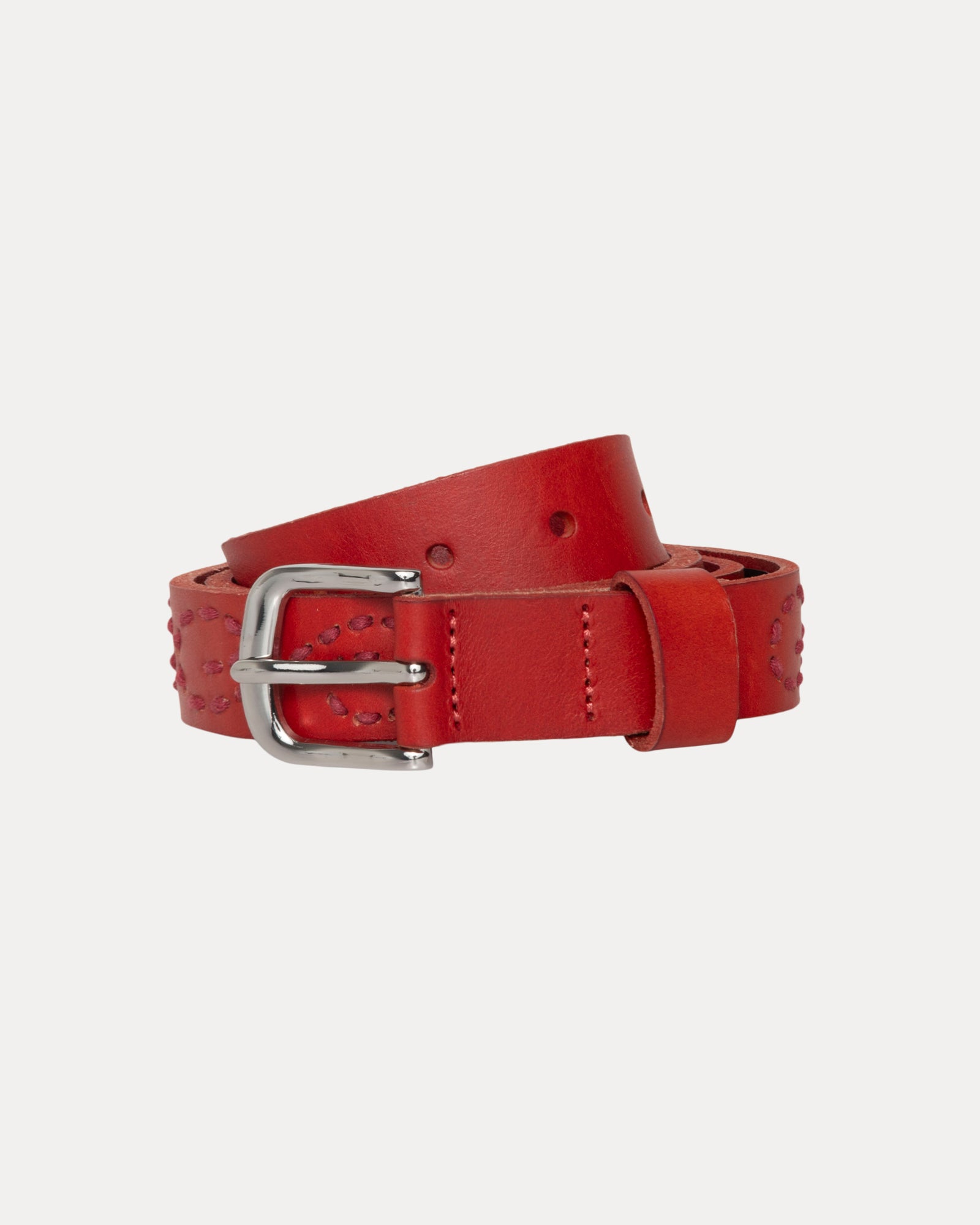 Embroidered S Belt in fire red – Stüssy – Stussy AU