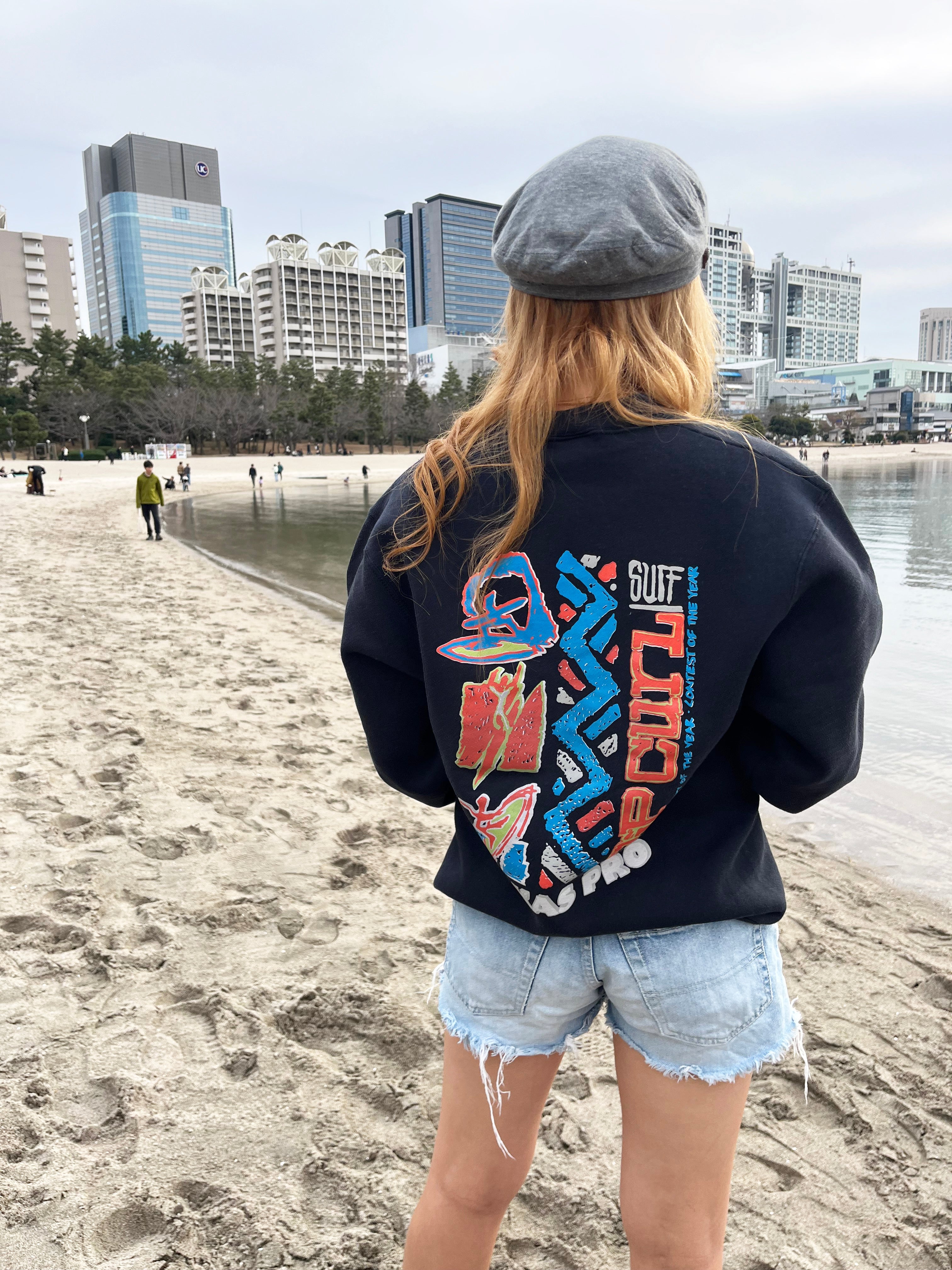 Quiksilver ジップ フード ジャケット ビンテージ スケート サーフ