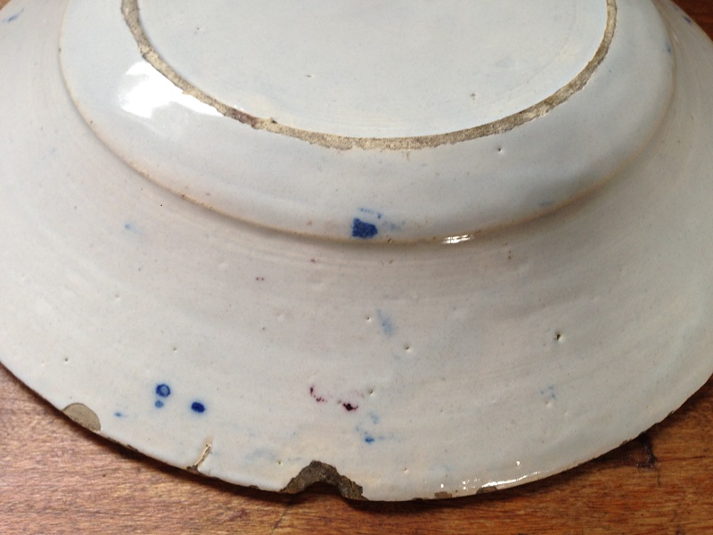 18世紀 デルフト色絵皿 - Grand montagne Antiques