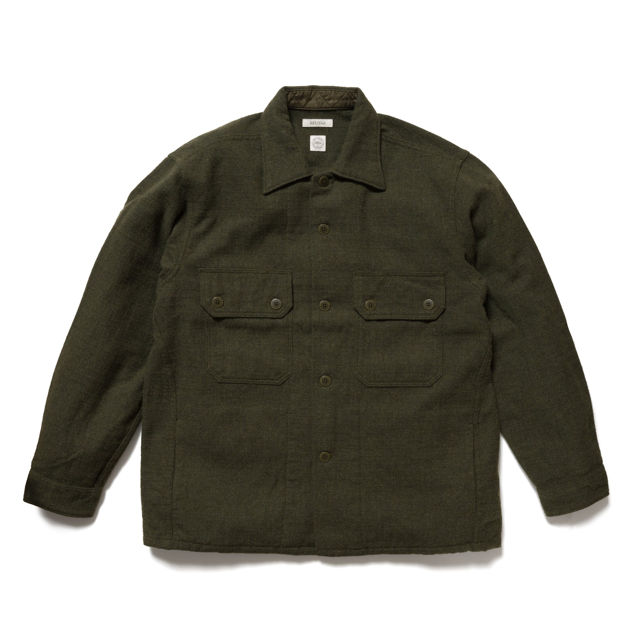 RIP-STOP WOOL C.P.O SHIRT – SEUVAS